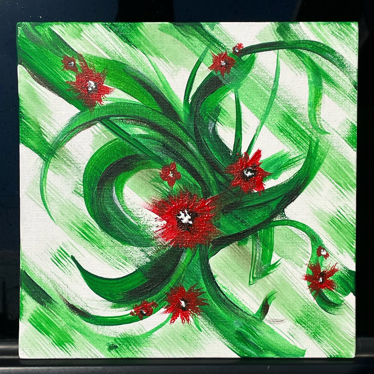 elmio163's tweet photo. Fast&amp;small work: “Dot”
Size 20x20
#acrilic on #canvas 

#floraart #elmio163 #acrilicpainting #painting #drawing https://t.co/gwHmSlLpQD