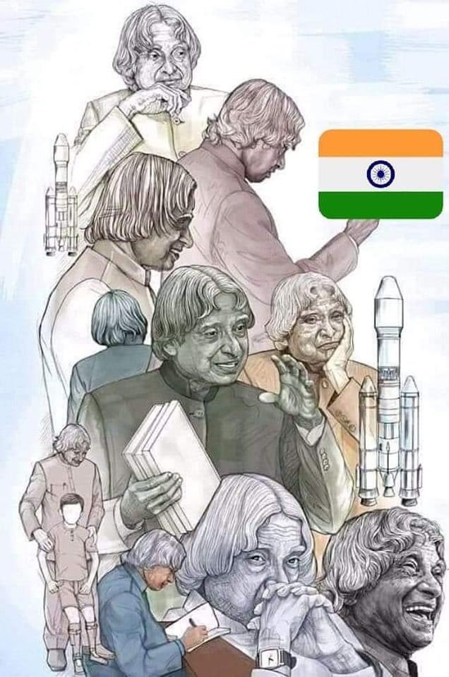 Happy birthday to the missile man of India Bharat Ratna Dr A. P. J Abdul Kalam Sir  
