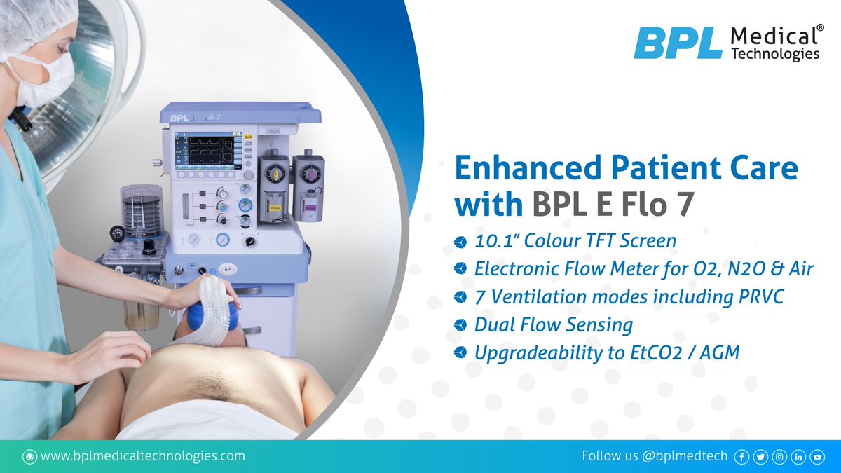 BPLMedTech's tweet photo. BPL E Flo 7 is designed to streamline your #anaesthesia workflow for maximum efficiency. Experience significant levels of performance, safety and efficiency: https://t.co/EFvNTBtho1
#Anesthesiologists #AnesthesiaWorkstation #PatientSafety #HealthcareInnovation #MedicalTechnology https://t.co/IaWLj97evT