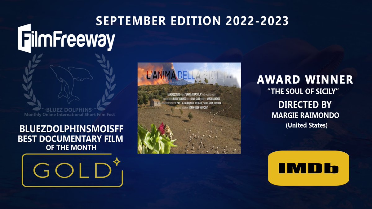 BLUEZ DOLPHINS - MONTHLY ONLINE INTERNATIONAL SHORT FILM FEST: WINNERS OF SEPTEMBER EDITION 2022-2023.
Congratulations!!!!