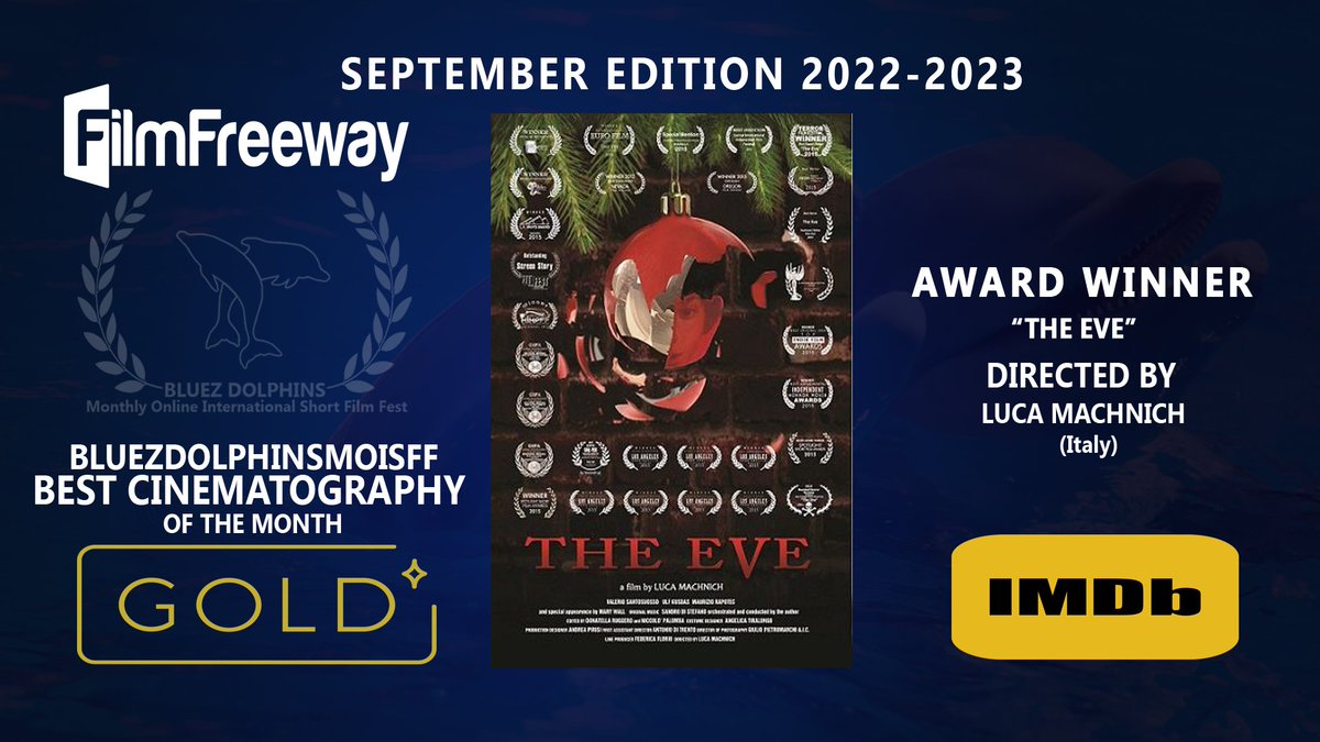 BLUEZ DOLPHINS - MONTHLY ONLINE INTERNATIONAL SHORT FILM FEST: WINNERS OF SEPTEMBER EDITION 2022-2023.
Congratulations!!!!