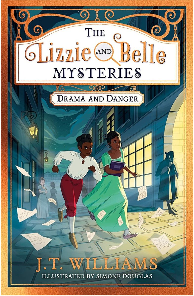 The Lizzie and Belle Mysteries: Drama and Danger, is the debut novel (& 1st in series) from The Very Merry Murder Club contributer J.T. Williams @OjiBrown73! Illustrated by Simon Douglas & published by @FarshoreBooks, it is a thrilling historical mystery #UKMG #BlackHistoryMonth