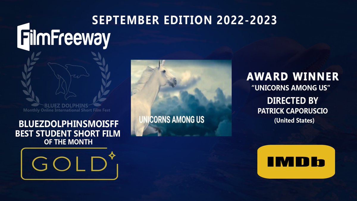 BLUEZ DOLPHINS - MONTHLY ONLINE SHORT FILM FEST tweet media