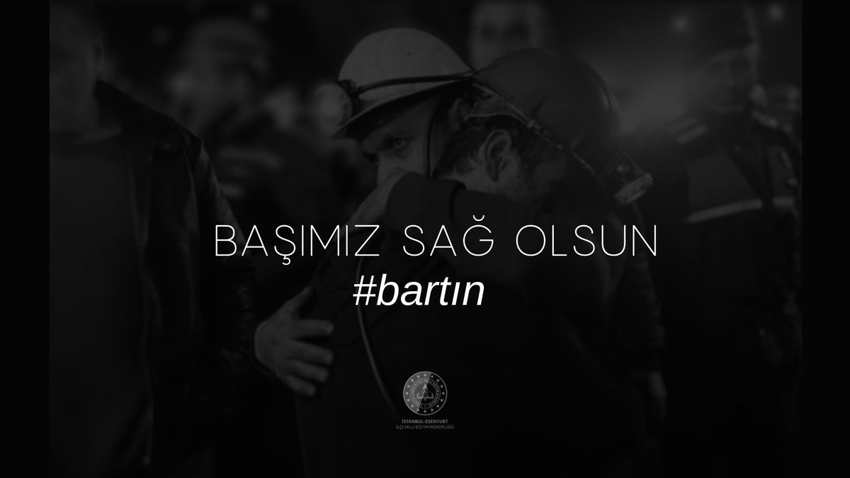 Bartın'da meydana gelen maden ocağı patlamasında hayatını kaybeden vatandaşlarımıza Allah'tan rahmet, ailelerine ve yakınlarına sabır, yaralılarımıza acil şifalar diliyoruz.

#bartın 

<a href="/tcmeb/">Millî Eğitim Bakanlığı</a>
<a href="/istanbulilmem/">İstanbul İl Millî Eğitim Müdürlüğü</a>
<a href="/memleventyazici/">Levent Yazıcı</a> 
<a href="/KaragulVural/">Vural Karagül</a>
<a href="/necatiyener_/">Necati YENER</a>