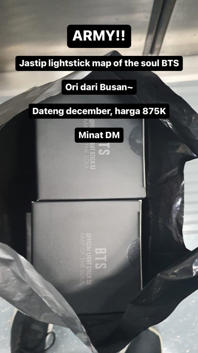 AsakuraSuccubus's tweet photo. ARMY!!!
Lagi ada sodara yg di busan, pulang December. Disana ada pop up store bts, ARMY yang mau titip kabarin ya. Ini lightstcik di weverse selalu habis hehe.
#bts #armyid #btslightstick https://t.co/rU8pKNJ4Sa