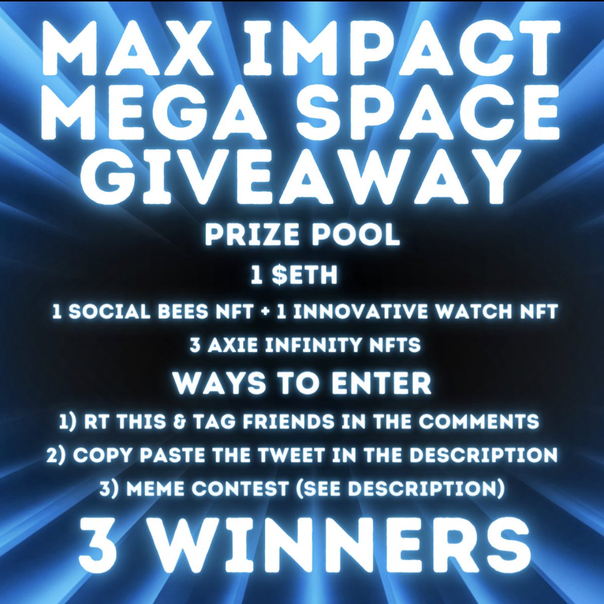 JimiCohen's tweet photo. MEGA GIVEAWAY

Our prize pool is already valued at over $2,000 &amp; growing!

Participants are also making a MASSIVE IMPACT

Mission: get the attention of @mrbeast to fundraise 81M more trees, which will cost less than 1/3 the price of the 24M already funded

⬇️CHECK THE 🧵DETAILS⬇️ https://t.co/Qk0Puo3YR7