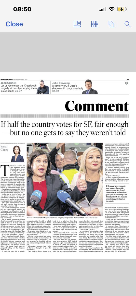 Ghalliden's tweet photo. Sarah Carey insights in Independent 👏👏👏👏 https://t.co/YvzhPKkgGr