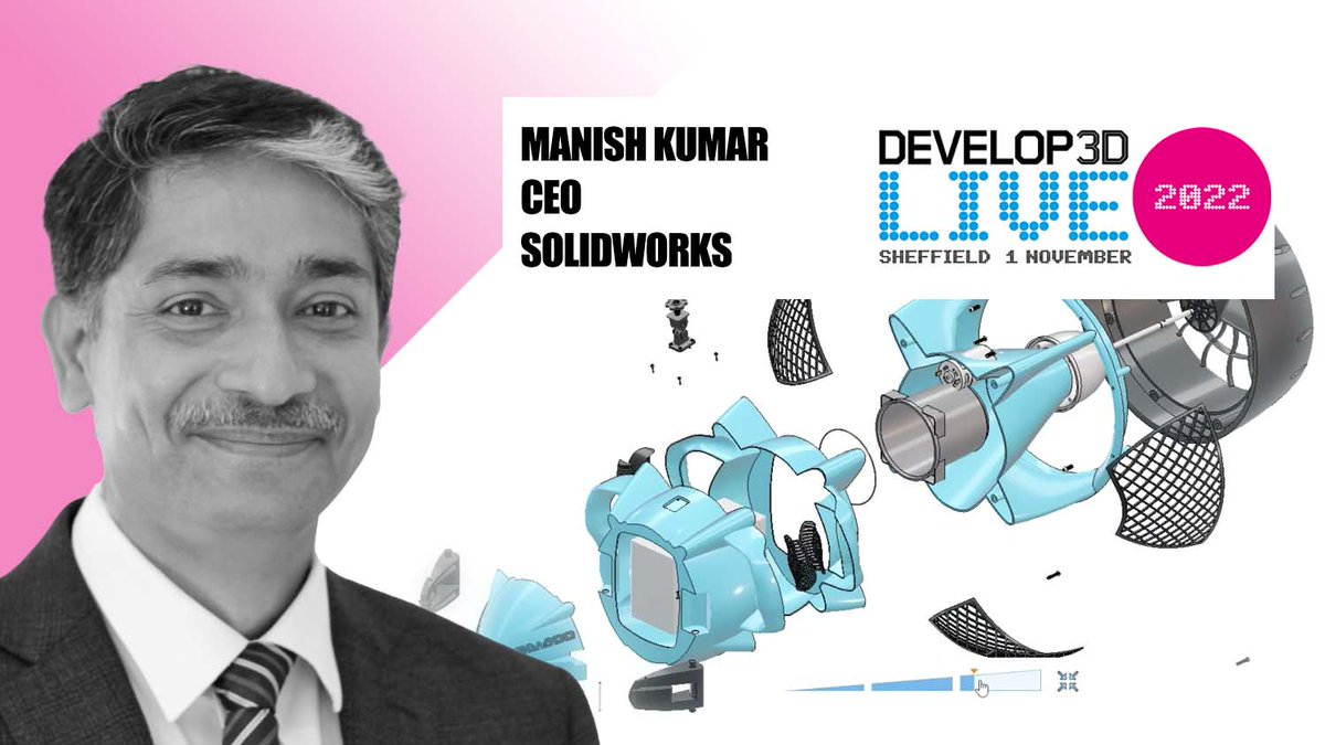Our #D3DLIVE event is taking place on 1 November in #Sheffield

We're excited to hear what SOLIDWORKS CEO Manish Kumar has to say on our Main Stage - joined by <a href="/3DPRINTUK/">3DPRINTUK</a>'s Kirby Downey

Register free here to attend or watch online: develop3dlive.com/register-now-2…