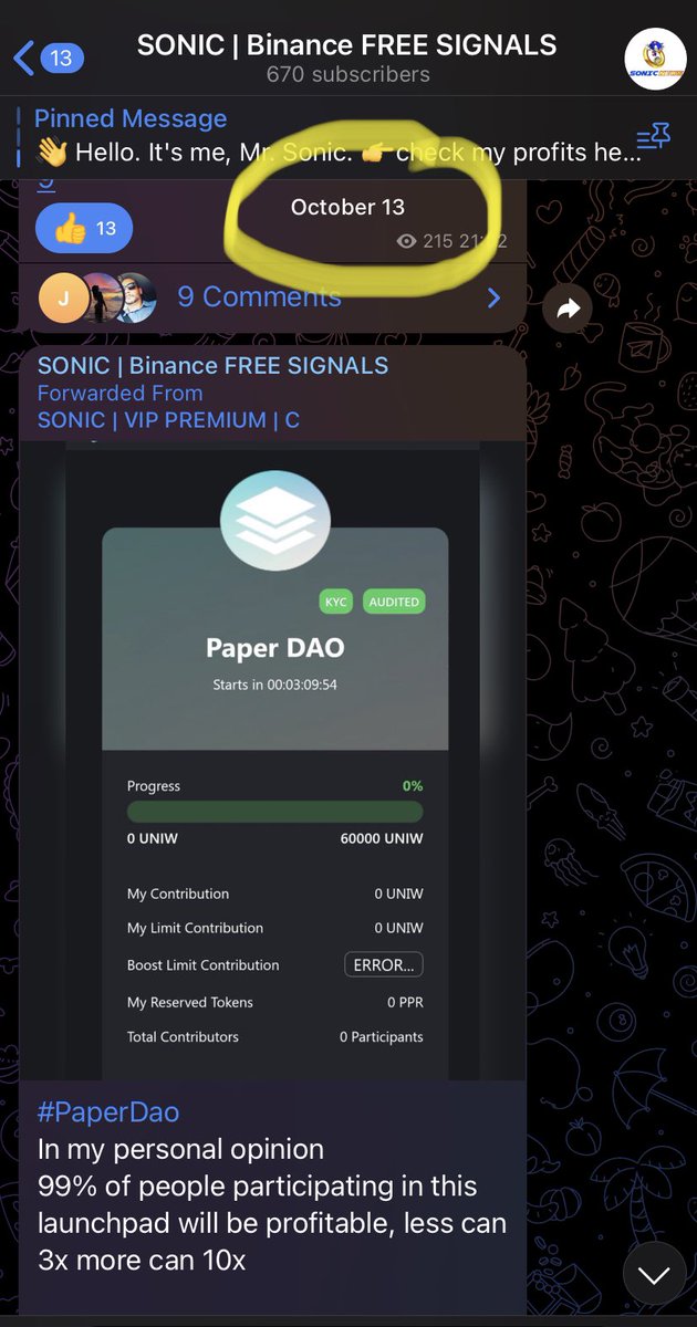 Sonic1000x's tweet photo. #PaperDAO $ETHW $UNIW
+ 900% IDO ✅
+ 300% at list price ✅
Big win for gem form Sonic, Congrats
Follow My Signals : https://t.co/9wB1PbC5bl
Attention #Ethw & #Uniw https://t.co/9RESBSL1yO