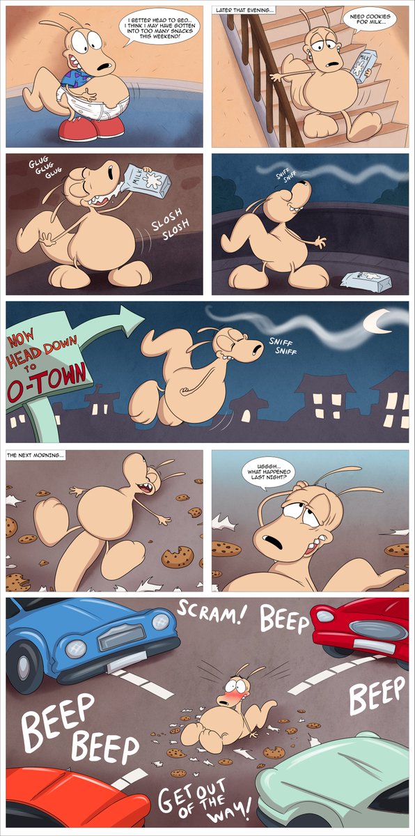 smallfryspy's tweet photo. Commission: The sequel to the most recent Rocko image I posted, lil guy has a craving that leads to trouble! https://t.co/owUOWcDjso