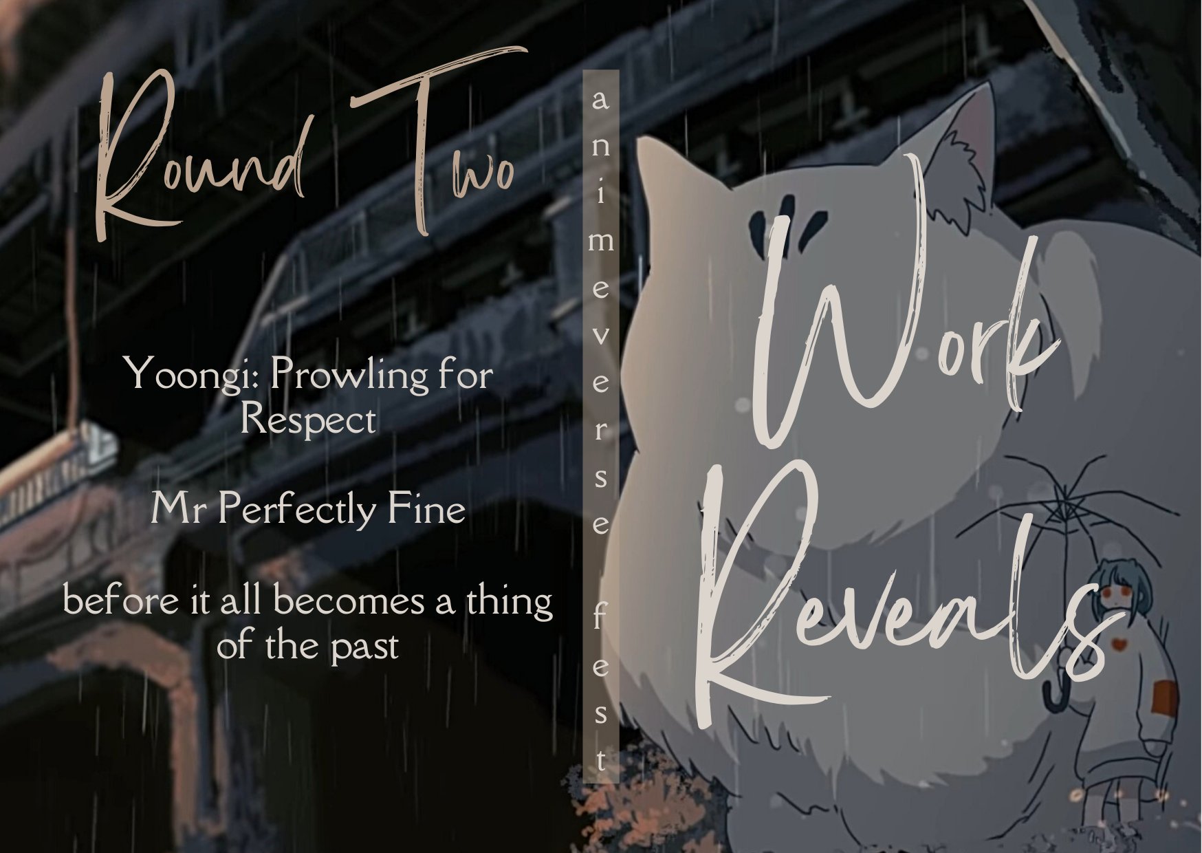 bts animeverse fest reveals on Twitter "ଘ work reveals — round two യ https//t.co/9Mn39Zm91h