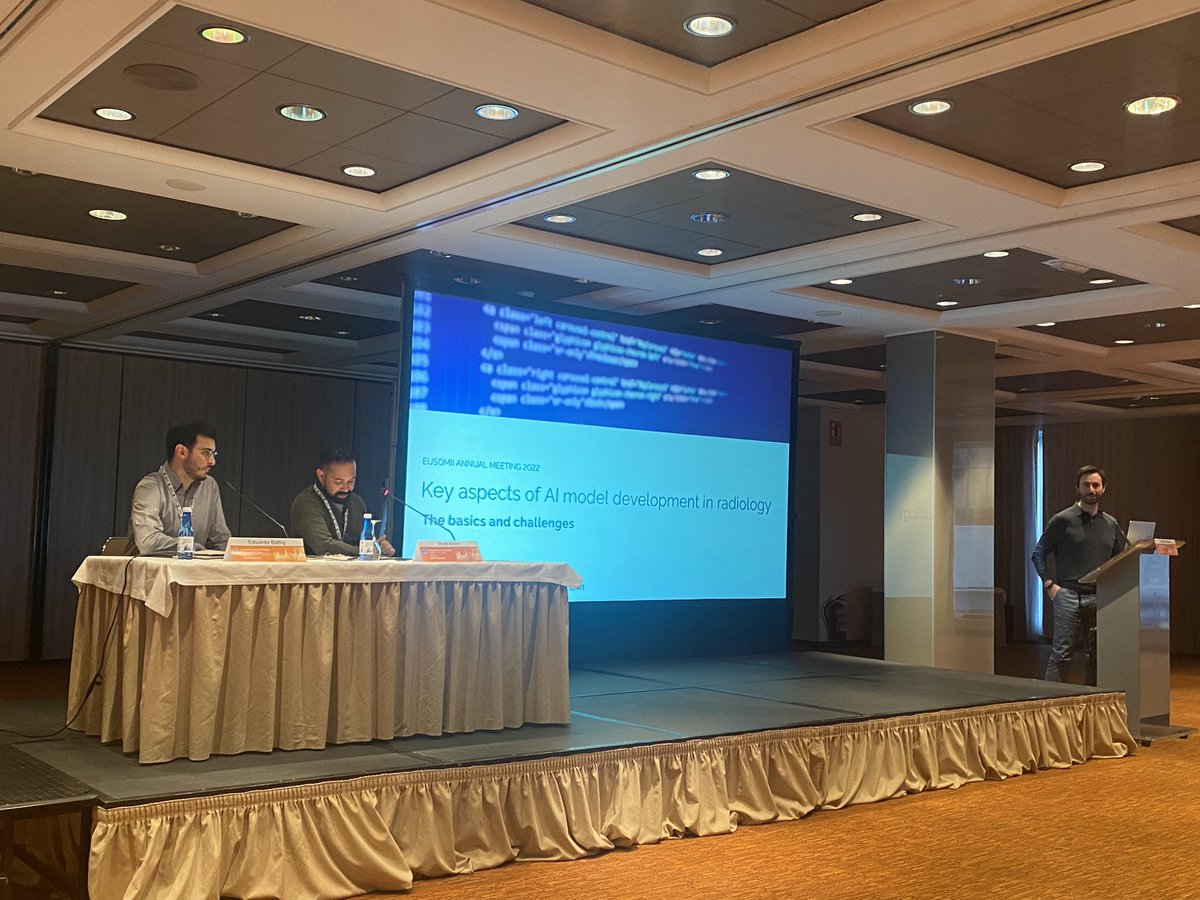 Tugba Akinci D'Antonoli (@tugba_akinci_md) on Twitter photo Kicking off the second day of #EuSoMII22 with a talk on key aspects of #AI model development in #radiology by <a href="/SBisdas/">Sotirios Bisdas</a> <a href="/EuSoMII/">EuSoMII</a> <a href="/DrShahIslam/">Dr. Shah Islam</a> Kicking off the second day of #EuSoMII22 with a talk on key aspects of #AI model development in #radiology by <a href="/SBisdas/">Sotirios Bisdas</a> <a href="/EuSoMII/">EuSoMII</a> <a href="/DrShahIslam/">Dr. Shah Islam</a>