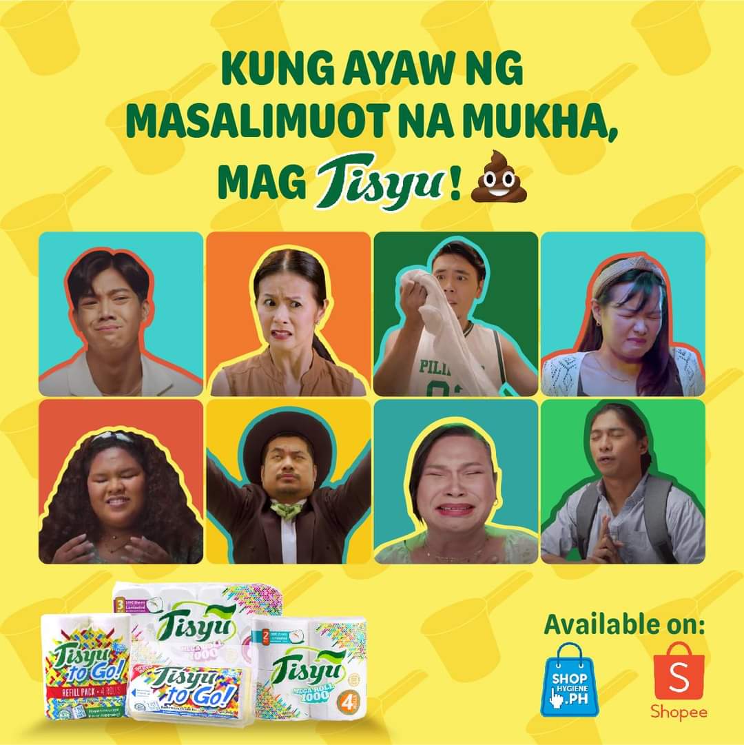 TisyuPH's tweet photo. Struggle ba hindi ipahalata ang pagka💩 mo? 🤔

Sa Tisyu, wala kang problema dahil ready to go ka! Siguraduhing may stock ka ng Tisyu Bathroom Tissue products ha? #TisyuToTheRescue 

Shopee - https://t.co/LJXgS7DTTL
ShopHygiene - https://t.co/cQPIZZTCns https://t.co/hvDGFd3s05
