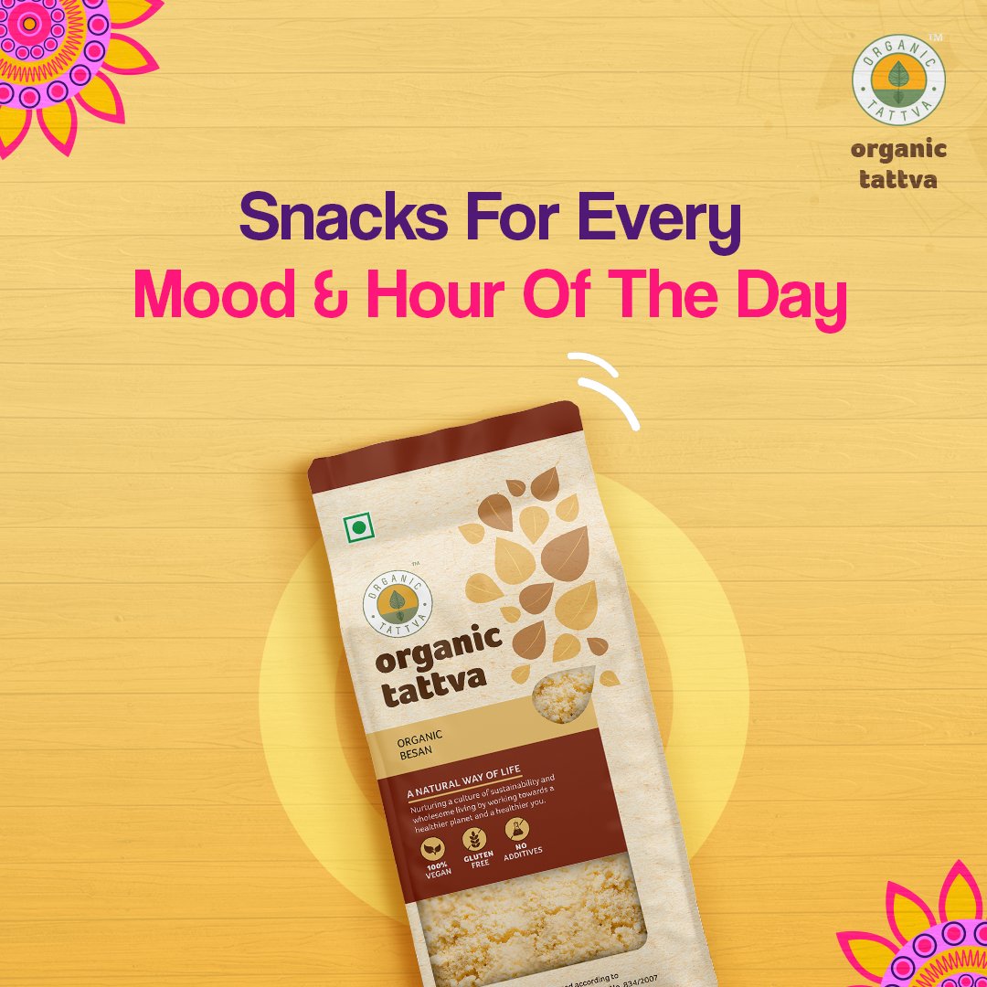 organictattva's tweet photo. Enriched with iron, calcium, and protein, Organic Tattva’s Besan can be used to whip up snacks and sweets that cater to every mood and hour of the day! #SwitchToOrganic.
#organicfood #organicrecipe #healthyfood #healthylifestyle #nutriousfood #farmtotablefood https://t.co/K4O3Rm5ugk