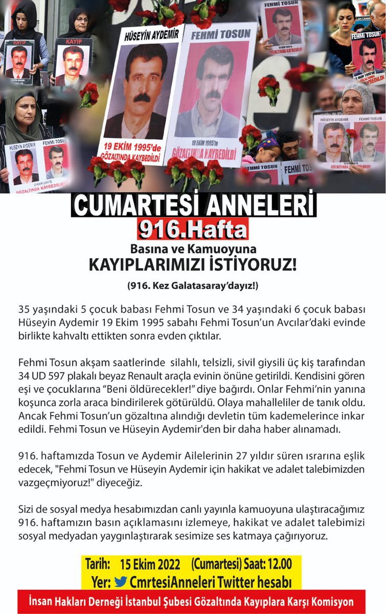 birsengokdeniz's tweet photo. “Camlar düştü yerlere
Elim elim kan içinde 
Yanıma gel yanıma anne 
 İki yanımda iki polis 
Ellerim kelepçede 
Beni bul, beni bul anne…” 

Bu topraklara her gün bir acı ekiliyor😢
#CumartesiAnneleri916Hafta 
#Bartın https://t.co/o0n0aSLYBQ