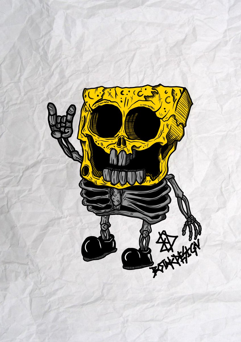 botakbotak26's tweet photo. New art 

" SPONGE SKULL BOB "

Artist for @stfu_nft @botakdesign_bd

#skullart #nft #nftart #nftartgallery #nftcollection #stfunft #stfu_nft #botakdesign_bd #storyofmylife https://t.co/LJUsXKgYfc