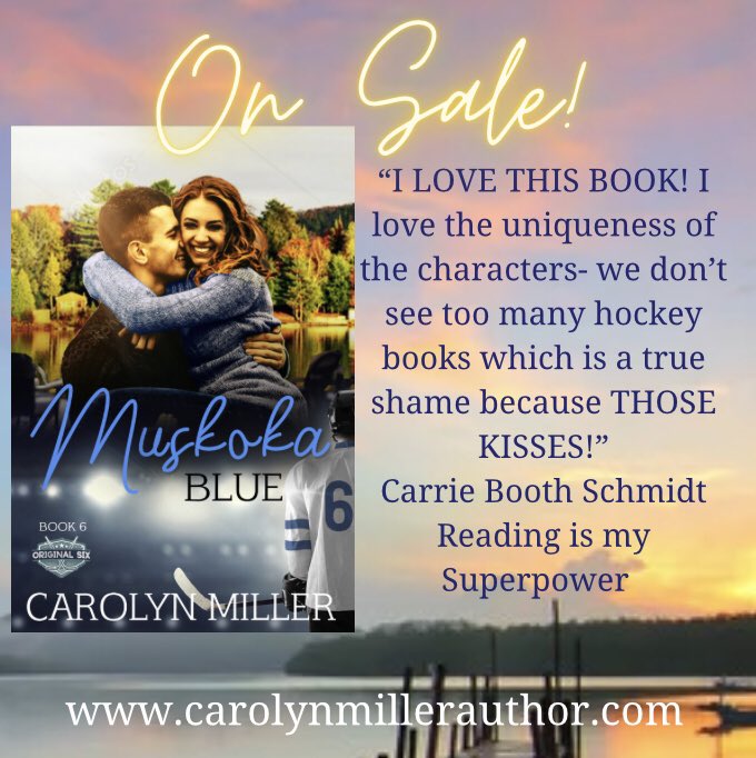 CarolynMAuthor's tweet photo. Hi! If you’re in the mood for a book bargain, and enjoy contemporary romance that feels real with relatable characters, then check out this deal on Muskoka Blue - only 0.99 this weekend! 
https://t.co/rTjhdyX4sU https://t.co/G0t5nmdQfr