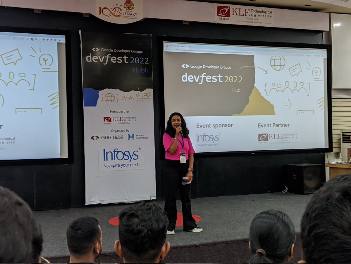 VinayakK2407's tweet photo. GDG DEVFEST 2022 HUBLI

#gdg
#devfest2022
#devfesthubli 
#kletech
#BVB 
@GDGHubli 
@KLETechbvb https://t.co/ZdvuybpfXu