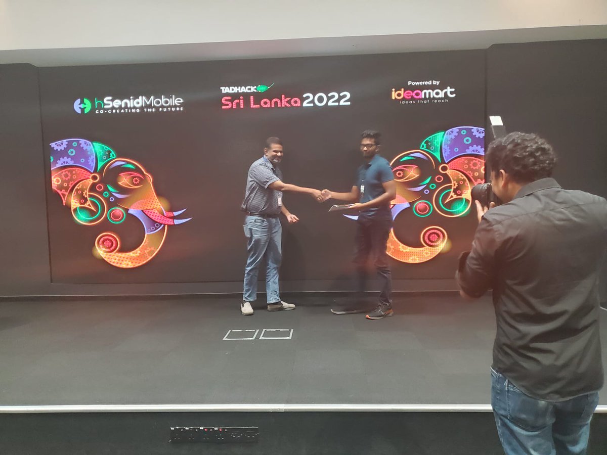 hSenidMobile's tweet photo. Finally, the hard work and dedication pays off.
For more details:
https://t.co/1Nteg7Drvd
#Tadhack2022 #SriLanka #hSenidMobile #ideamart https://t.co/ON9pxZMlQc