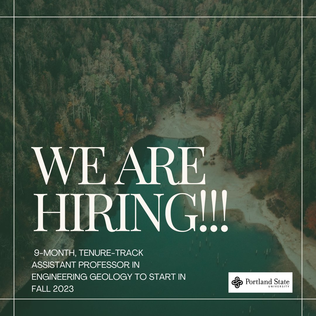 Portland State Geology Department tweet media