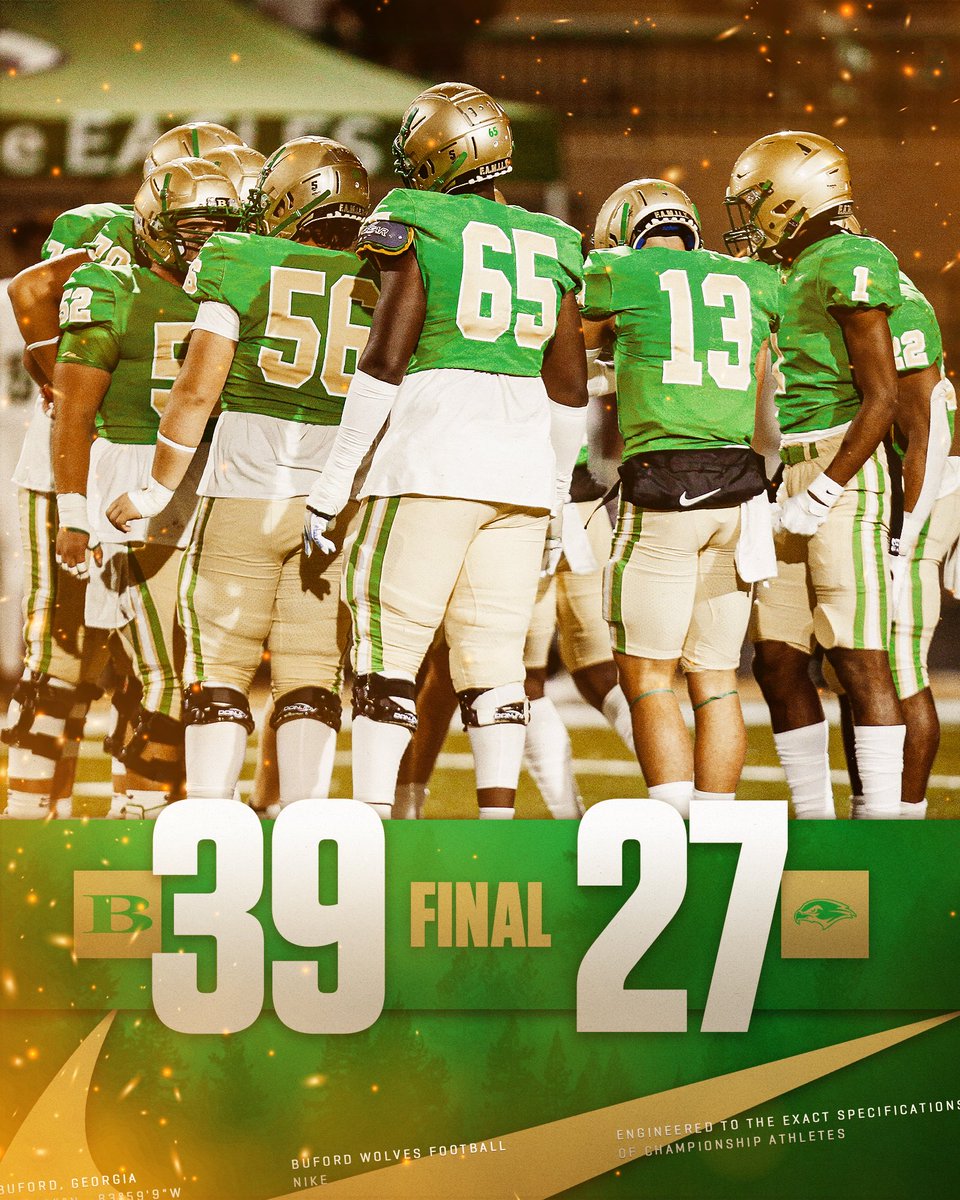Buford Football on Twitter "𝐖 𝐎 𝐋 𝐕 𝐄 𝐒 𝐖 𝐈 𝐍 The Wolves take care of