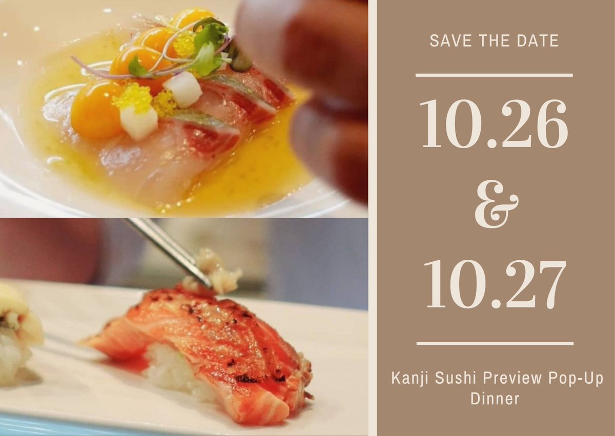 cheftai's tweet photo. POP-UP SUSHI BAR is BACK! 
My Restaurant, @Soltrestaurant will be hosting a limited seating tasting dinner to preview @KanjiSushiTx Menu!  If you love real Sushi and Japanese Cooking, check it out! 

#cheflife #cheftai https://t.co/bwuefVRO8j