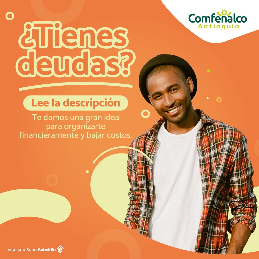 ComfenalcoAnt's tweet photo. Si tienes deudas, necesitas saber esto👇
A través de nuestro Crédito de Compra de Cartera puedes agrupar en un solo lugar todas o parte de tus obligaciones financieras con otras entidades.
#creditoscomfenalcoant #deudas #deudasycredito #compradecartera #finanzas https://t.co/idWCizFcAv