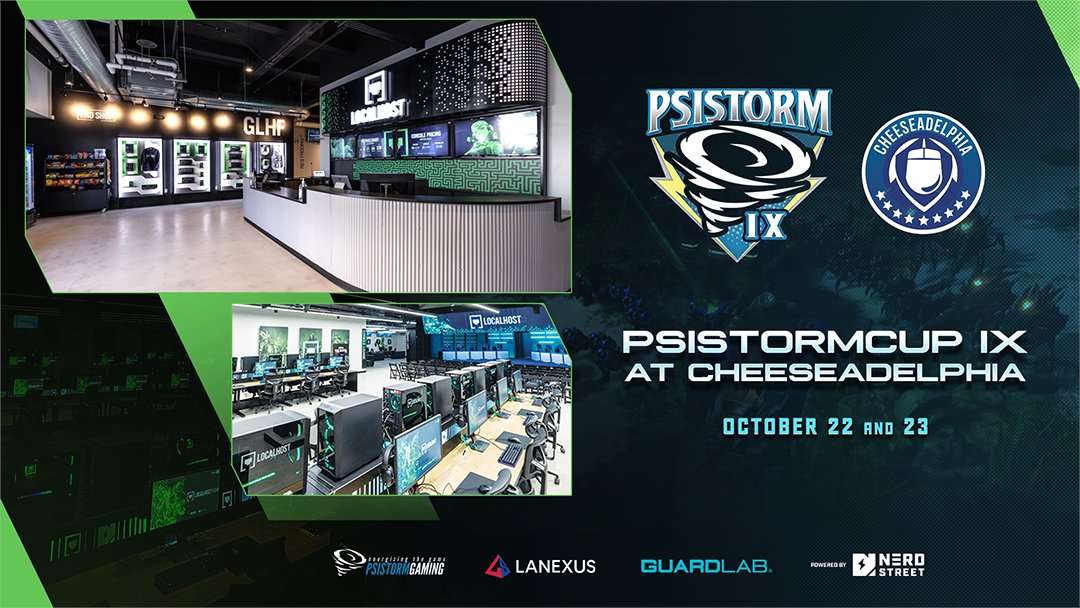 The #PSISTORMCup is back and bigger than ever!

LANEXUS is proud to support the PSISTORM Cup IX tournament hosted by <a href="/psistormgaming/">PSISTORM Gaming</a> at Cheesedelphia.

Read more about it at bit.ly/3rVkJZd