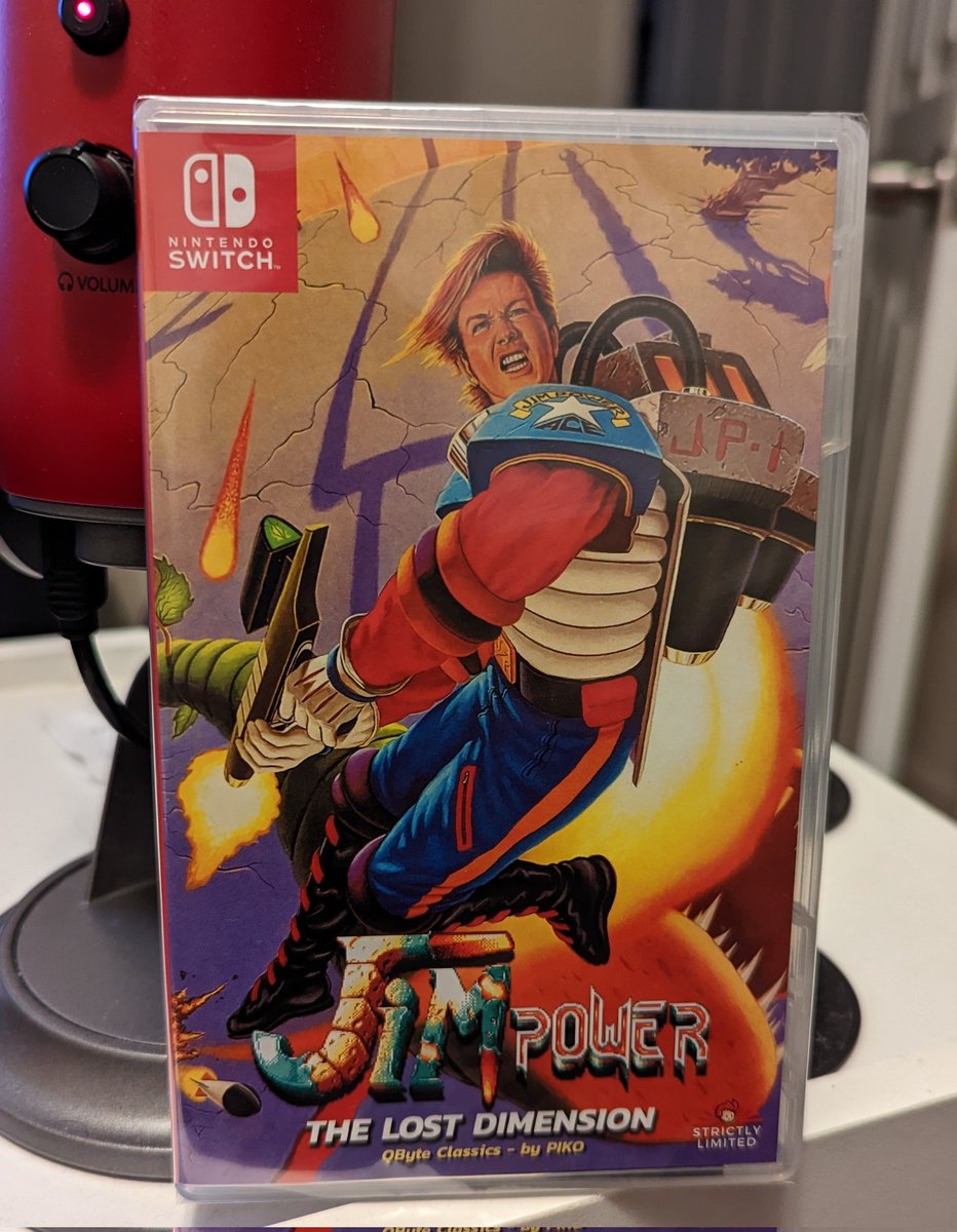 driskolestate's tweet image. @RealStrictlyLTD delivery today. Love this cover. #JimPower #TheLostDimension #NintendoSwich @Pikointeractive @qubytegames