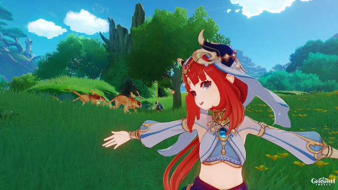 Aww look how pretty Nilou is  #GenshinImpact 