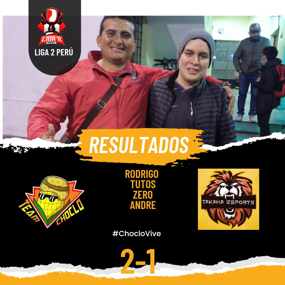 TeamChoclo1's tweet photo. #ClashRoyale

Paso perfecto para los choclos, ganando la primer jornada de @Liga_2PE
🆚 @EsportsTakana

Nuestros choclos @ZERO__CR
Y @CesarTutos llevándose la noche con su gran actuación.

De fondo 2 Buenos amigos 👀 https://t.co/cop3cJTQR3