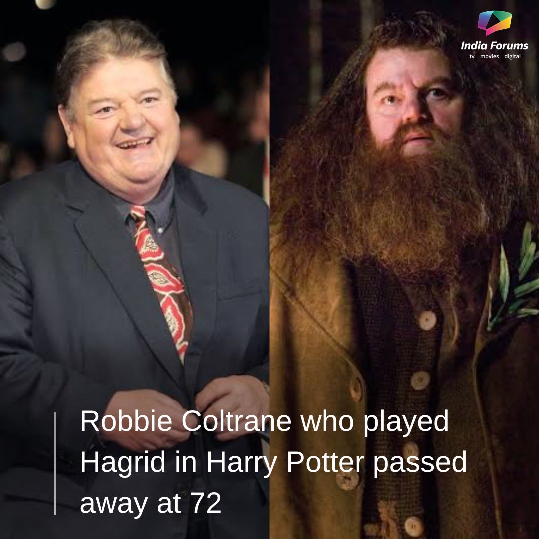 indiaforums's tweet photo. The internet mourns the loss of Robbie Coltrane aka Hagrid. May his soul Rest In Peace 🙏🏼💐
#HarryPotter #RobbieColtrane #Hagrid #RestaInPeace https://t.co/tPIUrYl2sZ