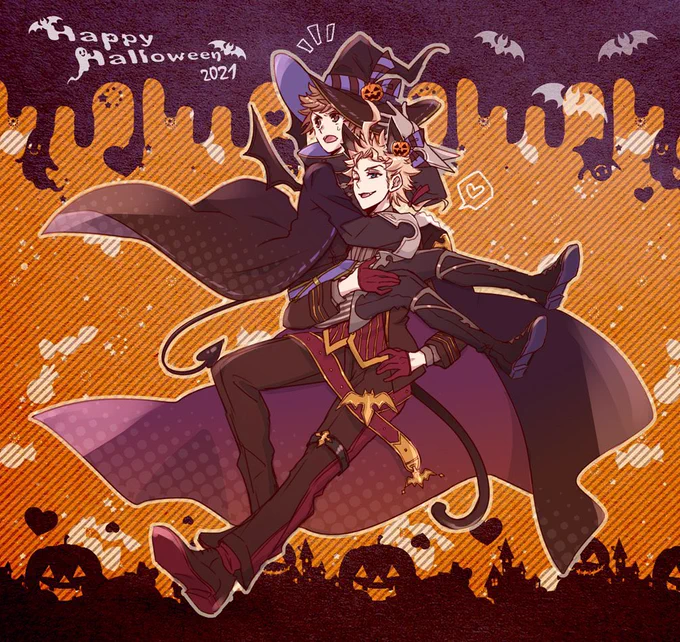 「ねえ団長ちゃん!今年のハロウィンはどんな仮装するの〜?去年はウォーロックだったし、一昨年は一緒にカボチャの衣装着たし、セージも着たし他にも……結構いろいろ着てたね!?」 
