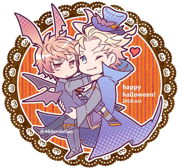「ねえ団長ちゃん!今年のハロウィンはどんな仮装するの〜?去年はウォーロックだったし、一昨年は一緒にカボチャの衣装着たし、セージも着たし他にも……結構いろいろ着てたね!?」 