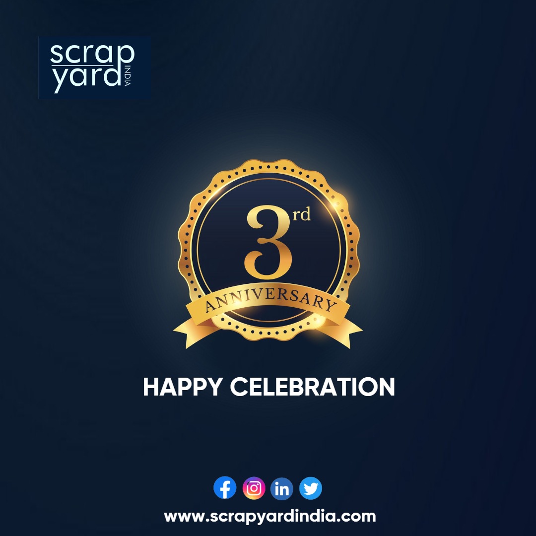 scrapyardindia's tweet photo. 👊Tough nut but true calling
 🤏Small but steady growth 
 💪Iterating and expanding
   🫶  We are in Love with Scrapping
3 Yrs of solving problems for sustainable recycling through Man, Machine and Technology. 
Happy 3rd Anniversary.
#scrapyardindia #vehiclerecycling #ewast #elv https://t.co/avSvSjs9s5