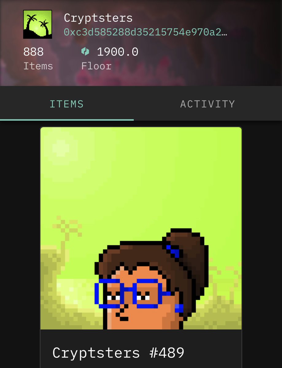 Post-Reveal, she’s a rare 1-of-1 Cryptster now looking at a 19x floor price from mint.

Check us out:
✅ Discord: discord.gg/ubiq
✅ Jawa Camp ⛺️ NFT marketplace: jawacamp.ubiqsmart.com

Less drama, more community

$UBQ 🥷 #NFT #PFP