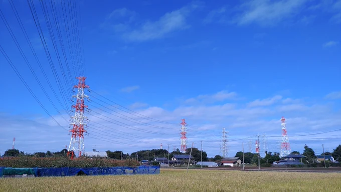 鉄塔多いな 