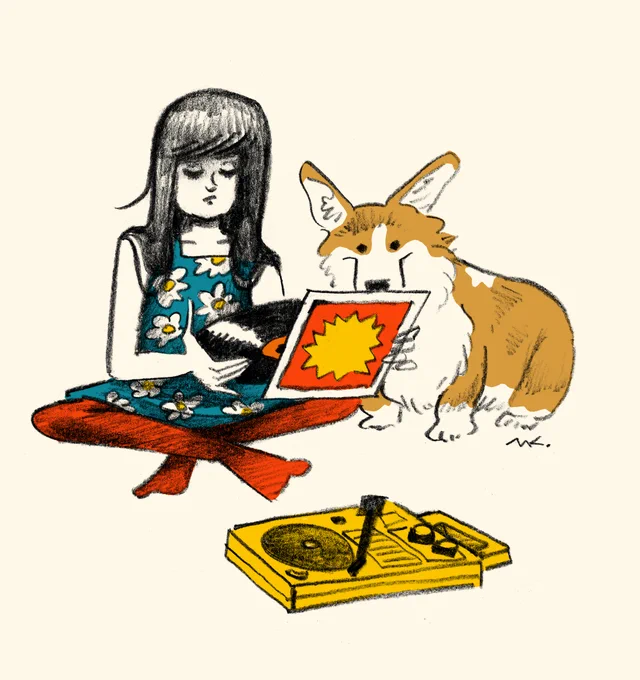 Girl &amp; Corgi 
