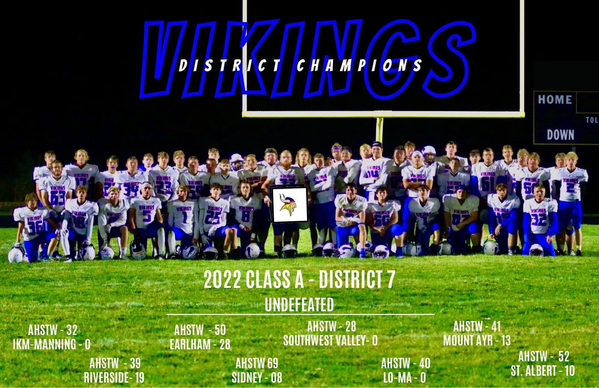 So proud of our Mighty Vikes! Postseason here we come!❤️💙