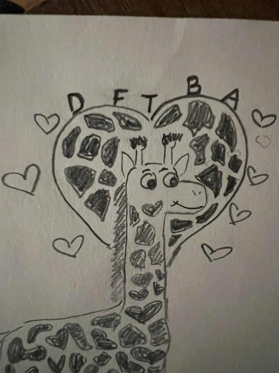 Last minute #giraffelove doodle #NerdfArters