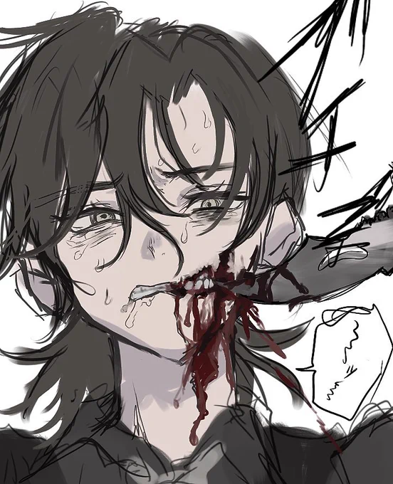 死んでも蘇る設定をいい事にめちゃくちゃ暴力的な絵描いててウケた 
