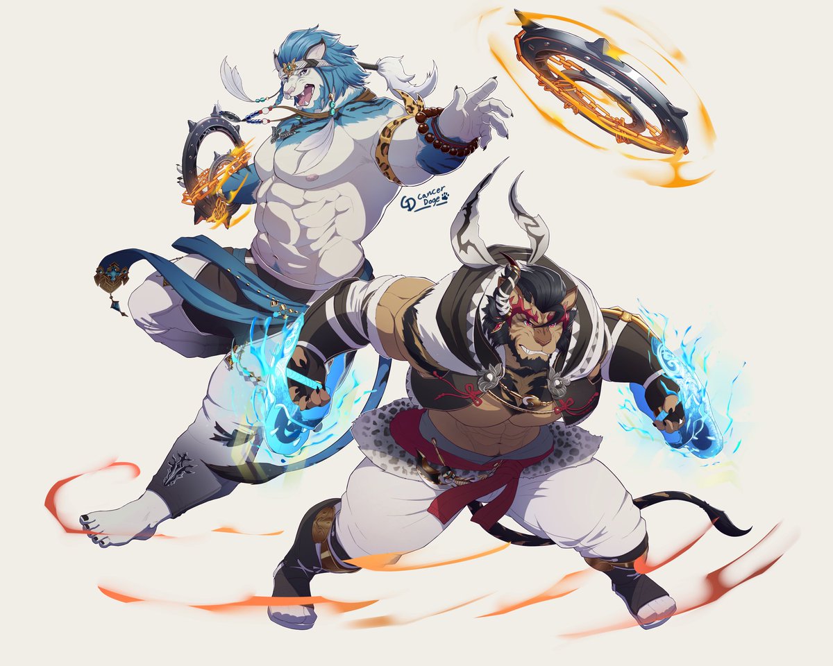 CancerDoge's tweet image. Hrothgar commission for @ZaleGallant_XIV