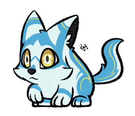 New Concept Monster!
Nelika is an Electric type Plasma Husky pup that has way too much energy (literally and figuratively) and likes to flaunt its blue electricity. Nelika will have 2 evolutions
#gamedev #indiedev
