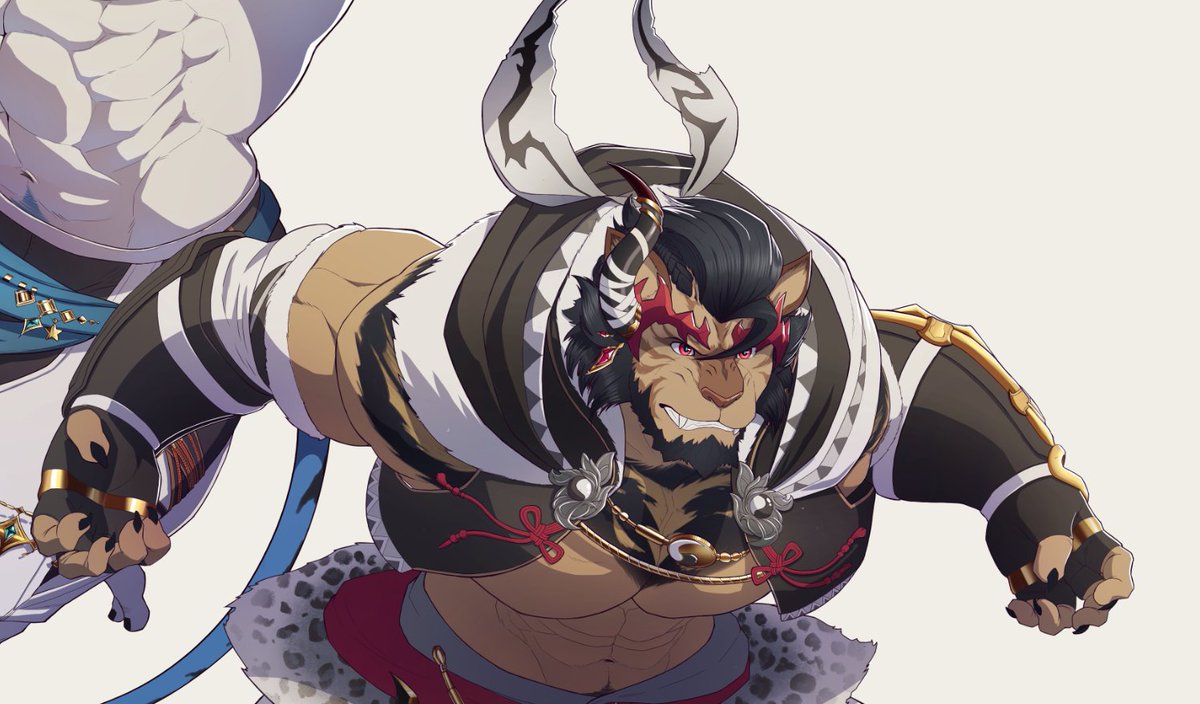 CancerDoge's tweet image. Hrothgar commission for @ZaleGallant_XIV