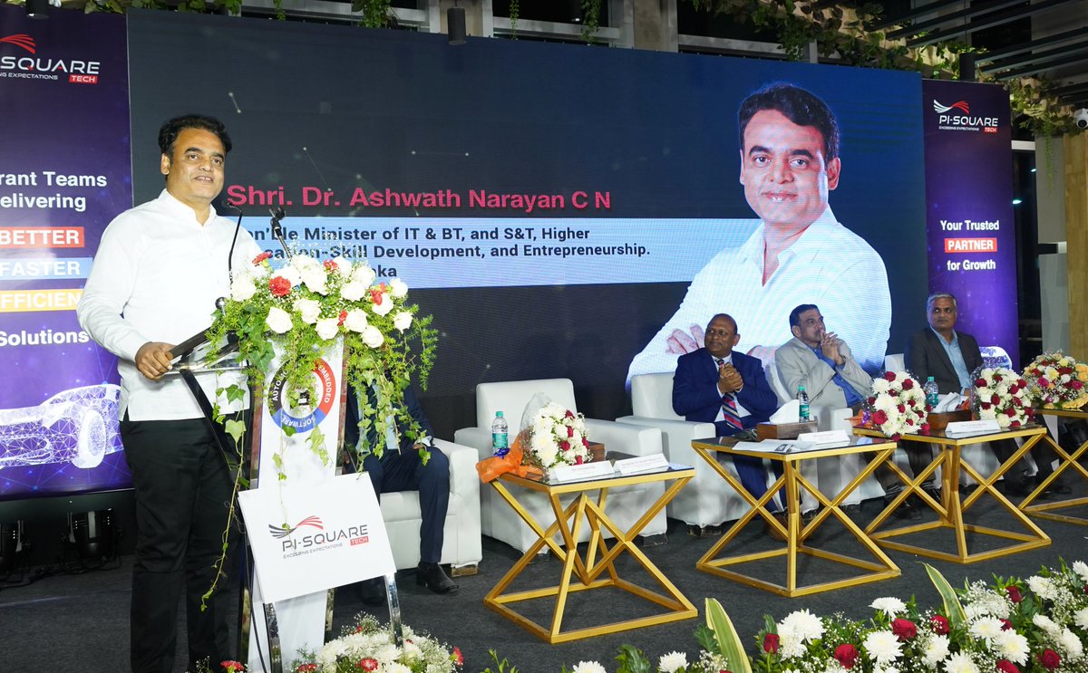 drashwathcn's tweet photo. Enhancing software and tech prowess of Namma Karnataka!

Took part in the inauguration of the new @PiSquareTechno1 office in Bengaluru. 

Pi-square Technologies LLC is a state-of-the-art Automotive Embedded Software Engineering and Consulting has expertise of over 25yrs. https://t.co/NyirLP4LXg