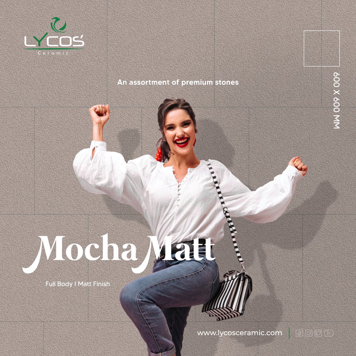 lycostiles's tweet photo. An assortment of premium stones.
Full body tiles
Mocha Matt
Size:600x600 MM
Finish:Matt
Product code:251326180
https://t.co/A6dnDxIQbG
Email: export@lycosceramic.com
WhatsApp : +919909998712
#Fullbodytiles #Fullbodytile #600x600MM #60x60cm #FloorTiles #MattTiles #LycosCeramic https://t.co/MJMotrsab8