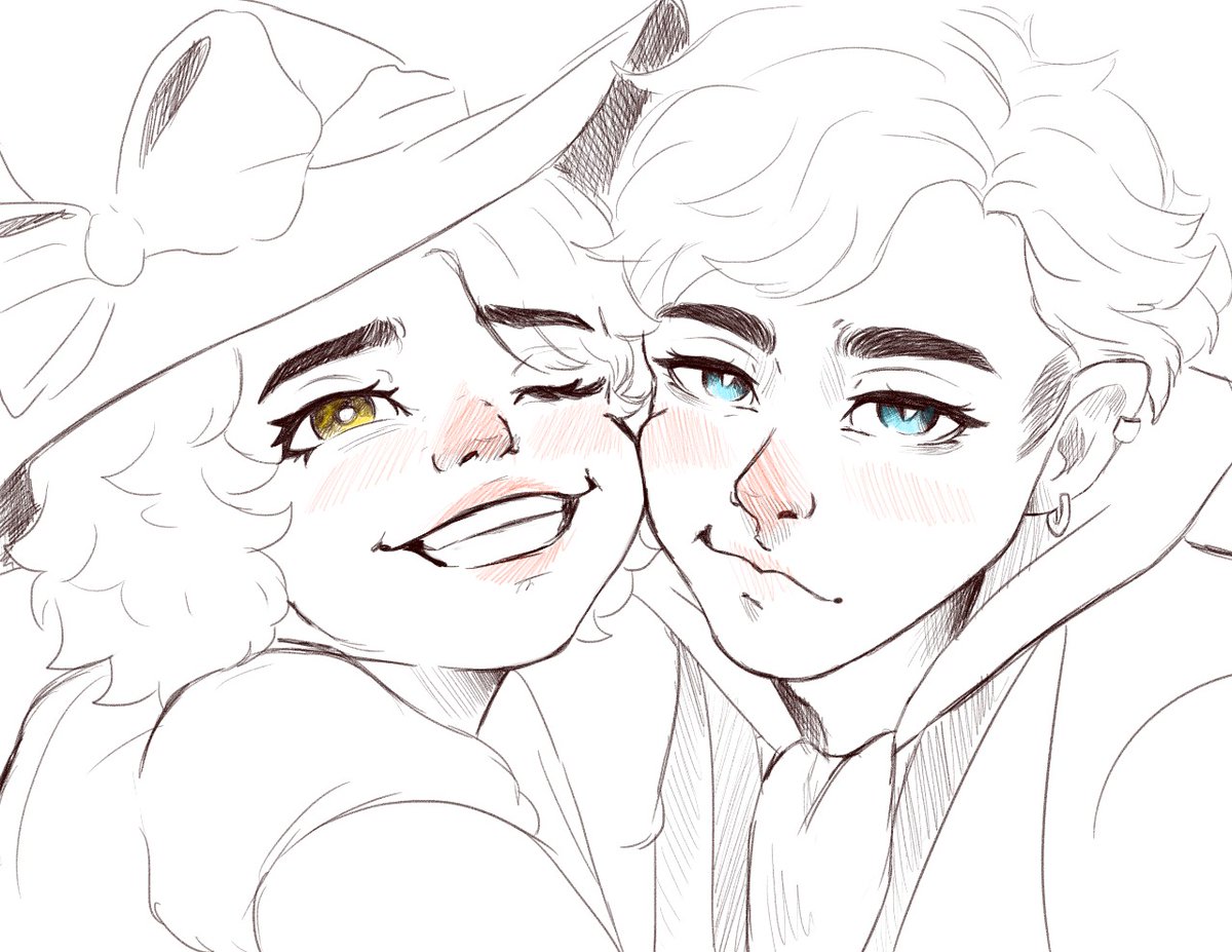 gabydrawing's tweet photo. Dia 14 de octubre y no pude hacer nada del inktober, jajajajaja😅, pero aquí un dibujito de Gaby y Sedrick 😘
.
#art #arte #ilustracion #artwork https://t.co/6hs1JyyktJ