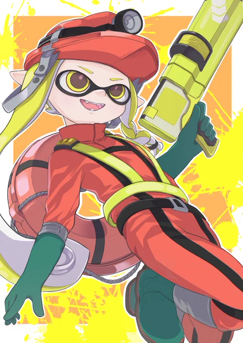 バイト3号 #Splatoon3 #スプラトゥーン3 #絵描きさんと繫がりたい 相棒の子ジャケはイクラにした 