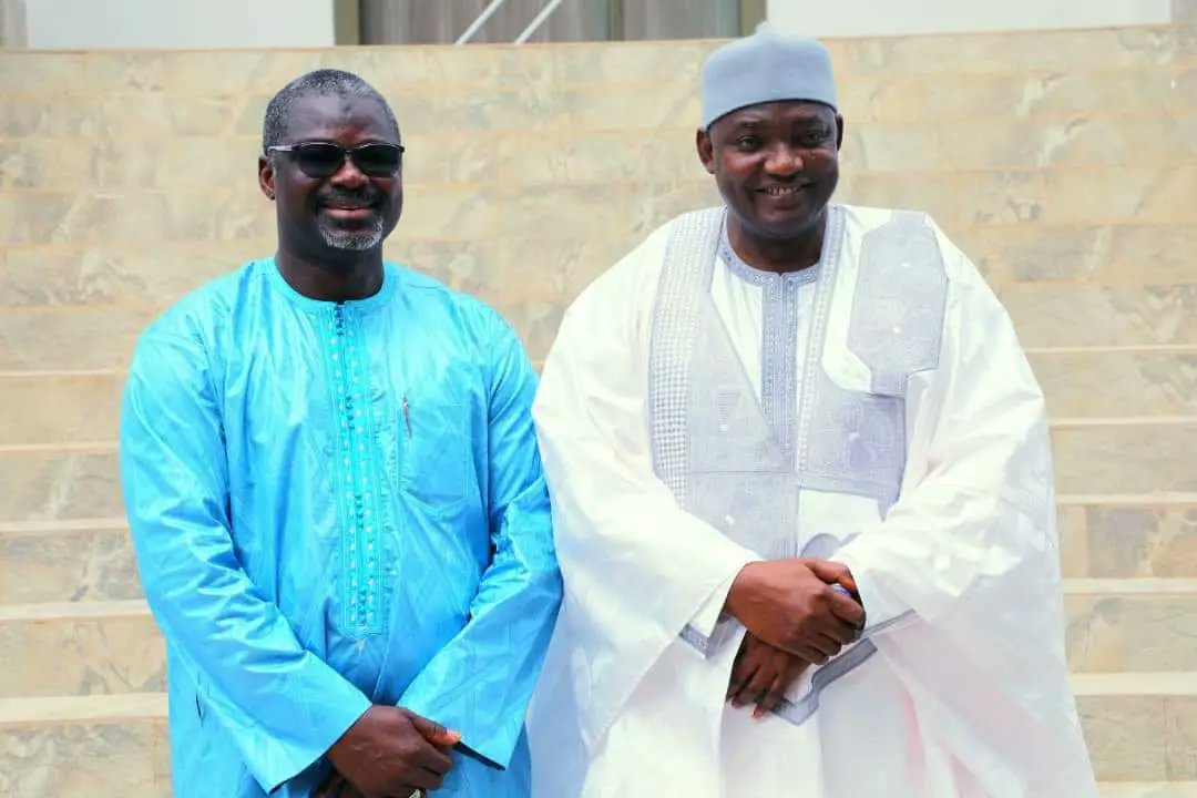 teamkaba2022Gff's tweet photo. The Executive Committee of The Gambia Football Federation were today at the State House where they paid a courtesy call on the President His Excellency Adama Barrow to introduce the new leadership to the Gambian leader following a resounding win in August’s Elective Congress. https://t.co/ODtMwbiOtp