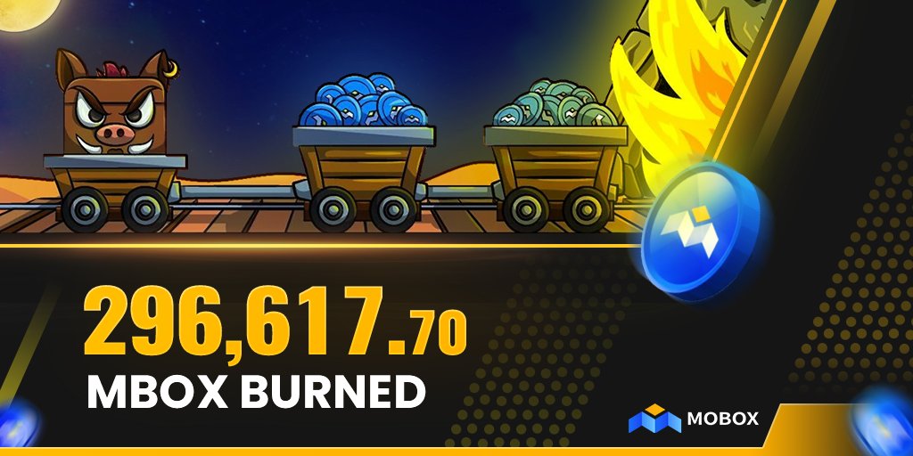MOBOX_Official's tweet photo. 🔥🔥🔥MOBOX BURN🔥🔥🔥🔥

#MBOX burn has taken place!

We have burned 296,617 #MBOX

Equivalent to ~💲175,000 #BUSD 🤯

Proof of burn🔥:
https://t.co/CkTRVDgsVk

Proof of burn🔥:
https://t.co/2MbBaEbWdP

#MOBOX $MBOX #BURN https://t.co/PtvoE7GA3c